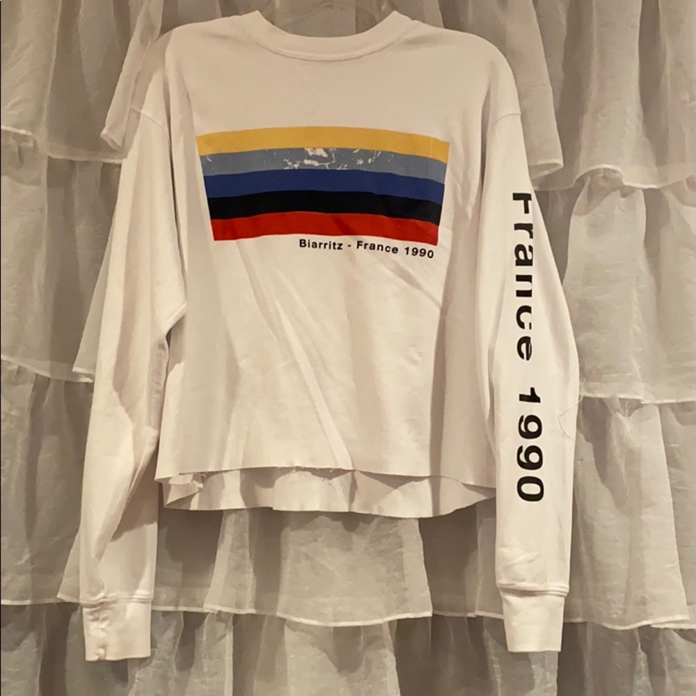 Brandy Melville Distressed Long Sleeve T Shirt